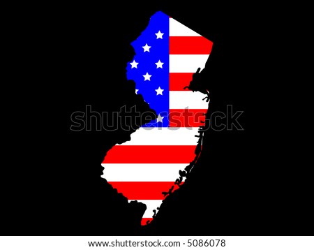 maps of new jersey state. stock photo : Map of the State
