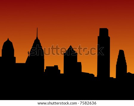 Philadelphia skyline at