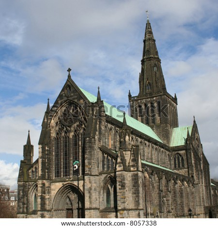 Gothic Architecture Of Glasgow Cathedral Scotland Stock Photo 8057338 ...