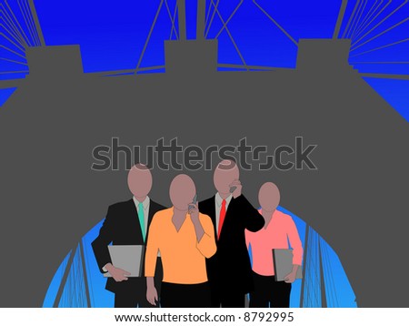 Brooklyn Bridge Illustration