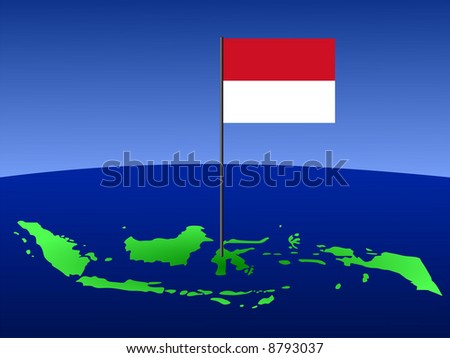 indonesian flag picture. and Indonesian flag on