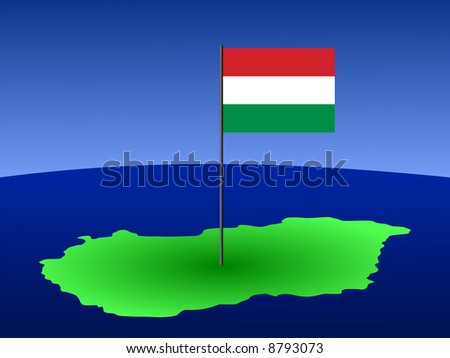 a map of hungary. stock photo : map of Hungary