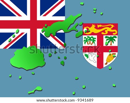 of Fiji and Fijian flag