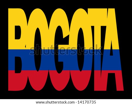 Colombia flag illustration