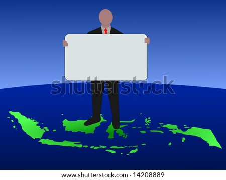 Blank Indonesia Map