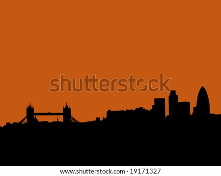 london skyline vector. stock vector : London skyline