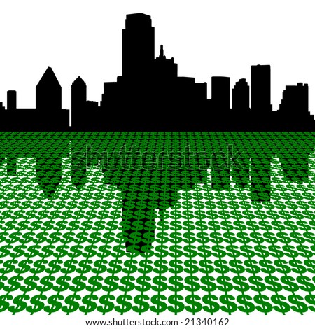 Dallas+skyline+vector+free