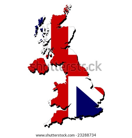 Map Of Britain. stock vector : map of Britain