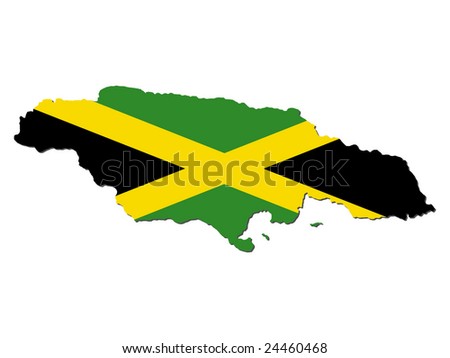 Jamaican flag illustration