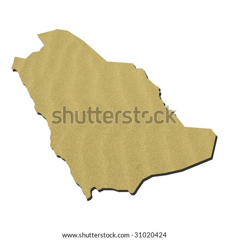 maps of saudi arabia. stock photo : Map of Saudi