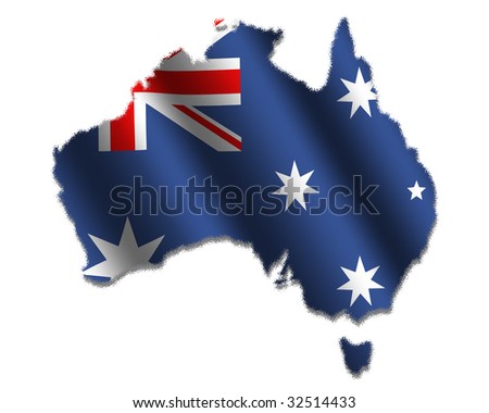 stock photo : Australian map