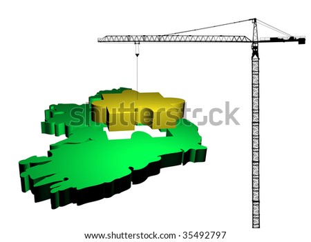 map of ireland counties and cities. Map of Ireland with Glengariff