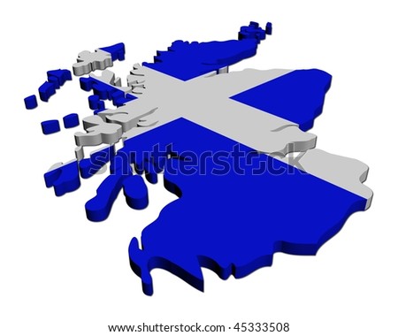 stock photo : Scotland map