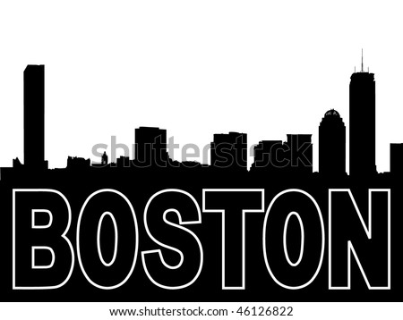 stock vector : Boston skyline