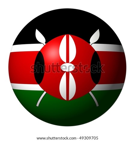 stock photo : Kenyan flag