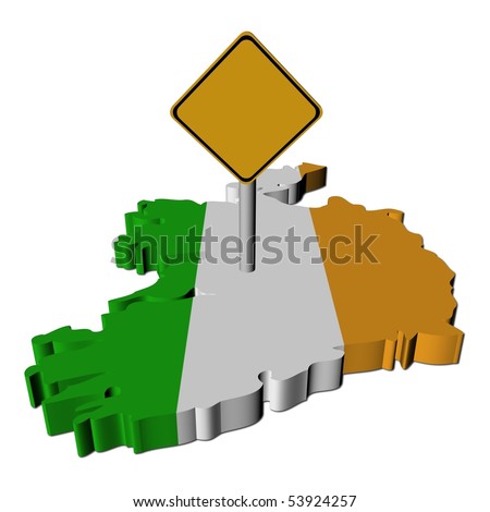 to ireland,irish,map,flag