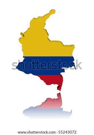 stock photo : Colombia map