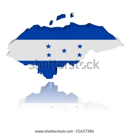 stock photo : Honduras map