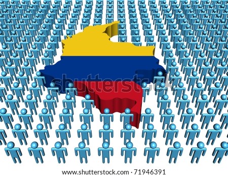 stock photo : Colombia map