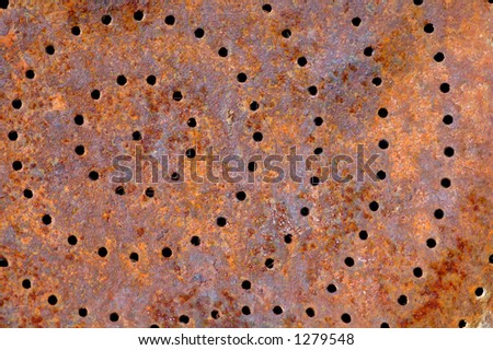 Rusty watering-can  close up