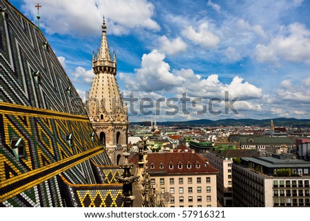 Najlepše Evropske destinacije Stock-photo-city-view-from-sct-stephan-cathedral-roof-57916321