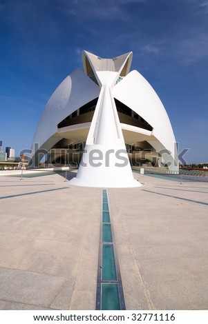 queen sofia palace of the arts. stock photo : Queen Sofia Palace of the Arts, City of Arts and Science (