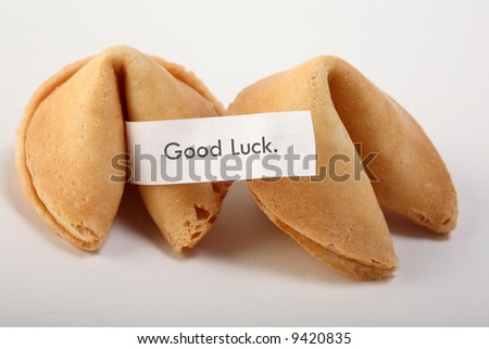 fortune cookie with text: \