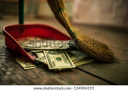 money as garbage