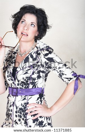 stock photo : Beautiful mature business woman with black curly hair and soft ... stock photo : Beautiful mature business woman with black curly hair and soft ...