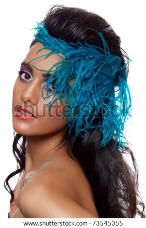 blue hairstyle. hairstyle and a lue