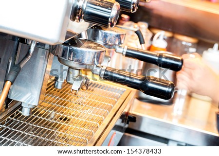 Coffee machine ready to use