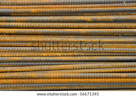stock photo Rusty Steel Rod Pattern