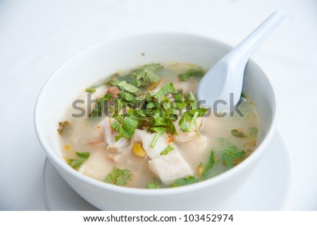 Seafood Tom yum : Famous traditional spicy Thailand food