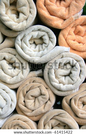 Pattern of colorful of wash cloth for background