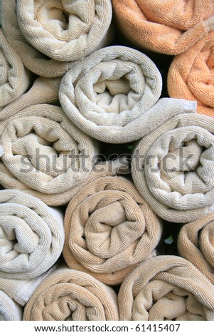 Pattern of colorful of wash cloth for background