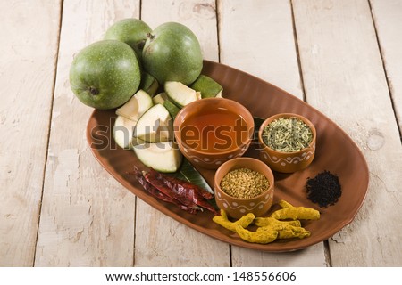 Aam Ka Achaar Masala Or Mango Pickle Recipe Ingredients, Indian Food