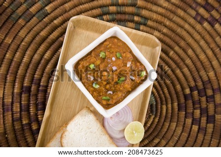Pao Bhaji - Indian Curry Food