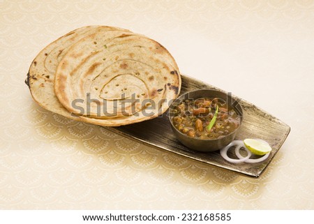 Dal Makhani with Paratha or Indian Bread