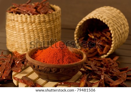 dry Red chilly, Indian Spicy