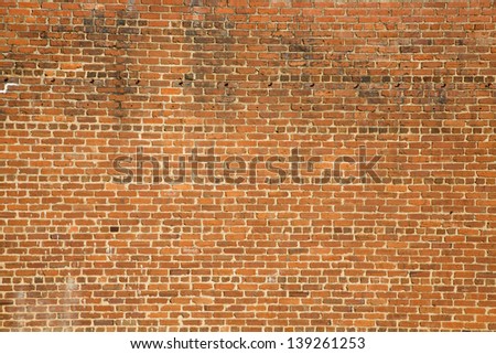 An old and dirty brick wall good for backgrounds and texture