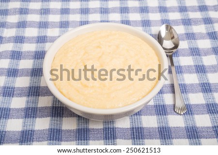 Bowl of hot, creamy, buttery, cheese grits
