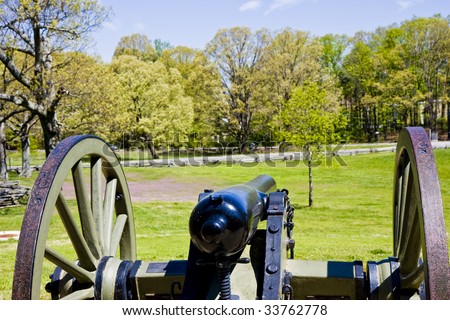 A cannon from the American Civil War in a public park