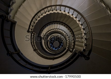 Spiral stairs.