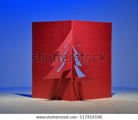 christmas tree paper craft decorative art