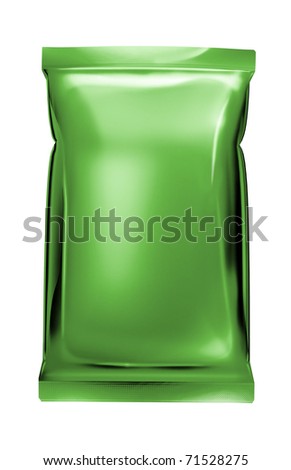 light green aluminum foil bag package