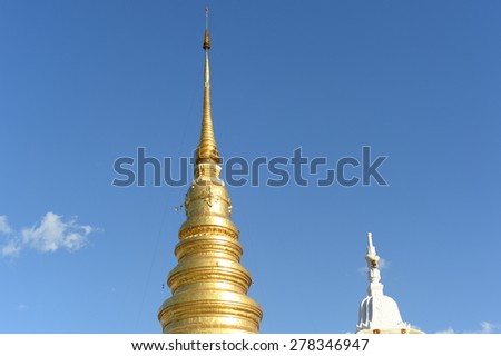 Golden temple,Nan province.Thailand