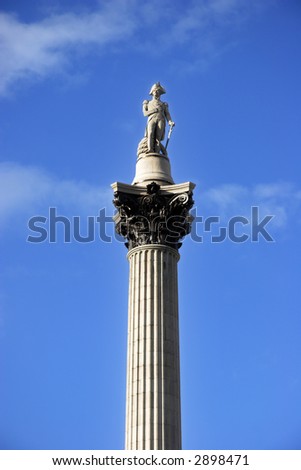 Nelsons Column on a fine day