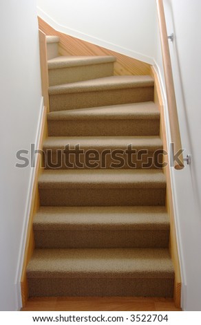 Internal stair case in carpet