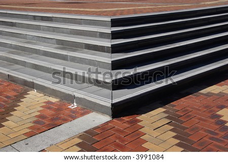 Brick steps background pattern
