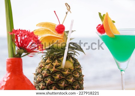 Cocktail On The Beach With Sea View